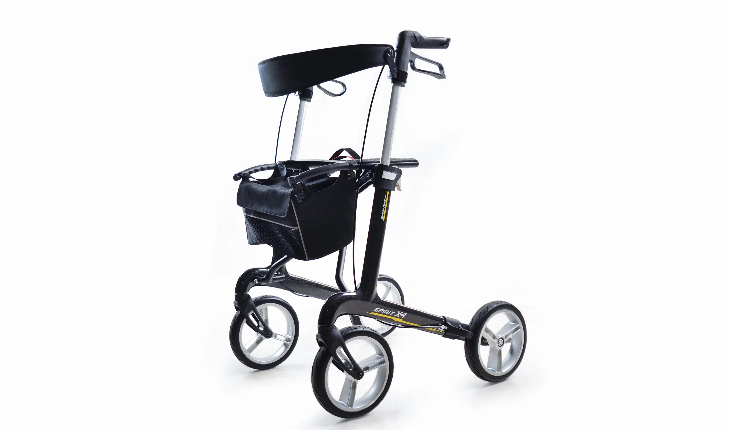 yp街机医疗助行器SPIRIT X4，碳纤维框架，易于折叠，多高度可选择。